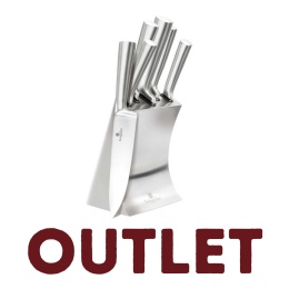 Zestaw noży ze stali nierdzewnej w bloku Berlinger Haus BH-2427| OUTLET