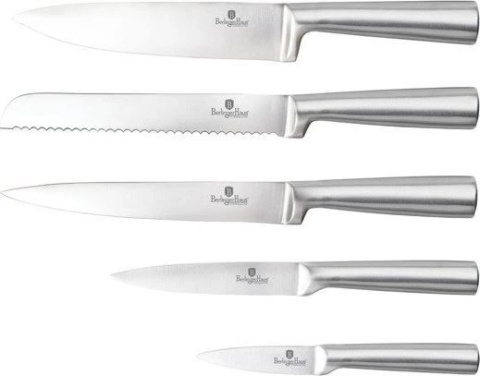 Zestaw noży ze stali nierdzewnej w bloku Berlinger Haus BH-2427| OUTLET