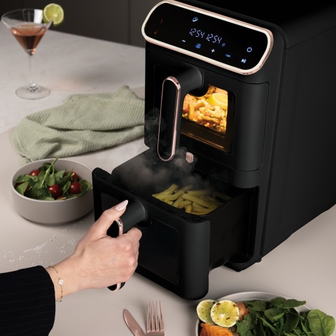 Air fryer Frytkownica beztłuszczowa podwójna 11L Black Rose Collection BerlingerHaus BH-9802