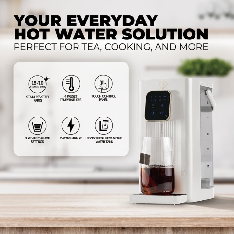 Dyspenser Gorącej Wody 2 w 1 – Cream Gold | FashionTV FTV-0188