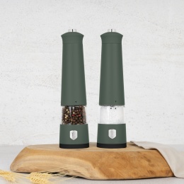 Elektryczne młynki 2 sztuki BerlingerHaus Matte Green BH-9885