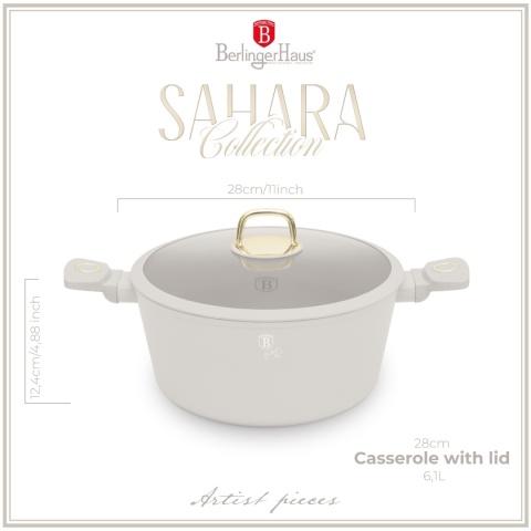 Garnek bez pokrywki 28cm BerlingerHaus Sahara BH-8072 | OUTLET