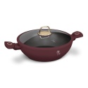 Patelnia Wok z pokrywką 30cm 4,8L BerlingerHaus Leonardo Collection BH-8035