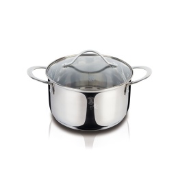 Garnek z pokrywką 18 cm BerlingerHaus BH-6595 Silver Jewellery Collection