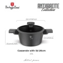 Garnek z pokrywką 20cm | BerlingerHaus BH-8130 Antracit