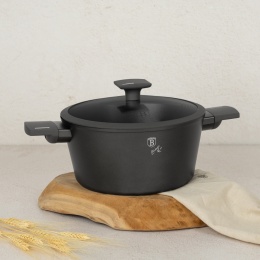 Garnek z pokrywką 24cm BerlingerHaus BH- 8131 | Antracit Collection
