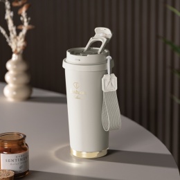 Kubek termiczny 0,5L Fashion TV FTV-0131 Matte Cream Gold Collection