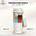 Kubek termiczny 0,5L Fashion TV FTV-0131 Matte Cream Gold Collection
