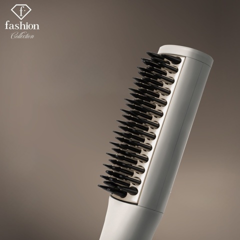 Mini prostujący grzebień do włosów FashionTV FTV-0148 Matte Cream Gold