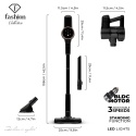 Odkurzacz bezprzewodowy FashionTV FTV-0085 Matte Black Rose Gold