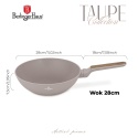 Patelnia Wok 28cm BerlingerHaus BH-8334 Taupe Nordic Collection