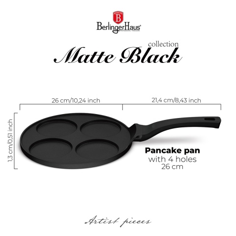 Patelnia do naleśników 26cm | Pancakes BerlingerHaus Black Rose BH-7795