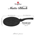 Patelnia do naleśników 26cm | Pancakes wzór emoji BerlingerHaus BH-7791 Matte Black Collection