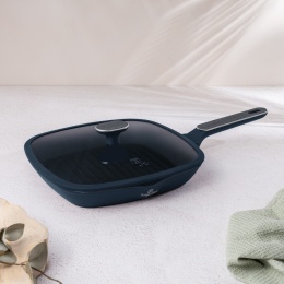 Patelnia grillowa 28 cm z pokrywką Deep Sea | BerlingerHaus BH-8374