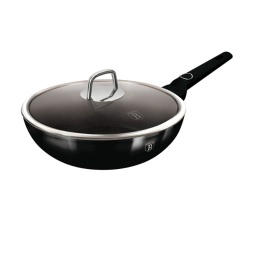 Patelnia wok z pokrywką 28cm BerlingerHaus Black Vantage Colletcion BH-8218