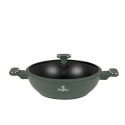Patelnia Wok z pokrywką 30cm 4,8L BerlingerHaus BH-8160 Matte Green