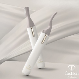 Podgrzewana zalotka do rzęs + golarka elektryczna 2w1 FashionTV FTV-0135 Matte Cream-Gold