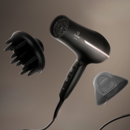 Profesjonalna suszarka do włosów FashionTV FTV-0144 Matte Black-Rose Gold Collection