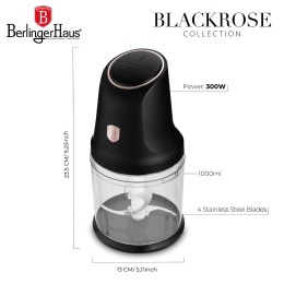 Wielofunkcyjny siekacz 2 w 1 BerlingerHaus BH-9886 Black Rose