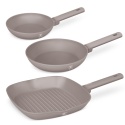Zestaw 3 patelni BerlingerHaus Taupe BH-8109