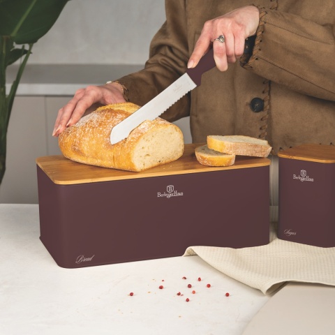 Zestaw 3 pojemników i chlebak BerlingerHaus BH-8900 Leonardo Collection