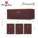 Zestaw 3 pojemników i chlebak BerlingerHaus BH-8900 Leonardo Collection