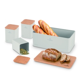 Zestaw 3 pojemników i chlebak BerlingerHaus BH-8901 Sahara Collection