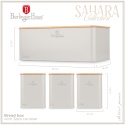 Zestaw 3 pojemników i chlebak BerlingerHaus BH-8901 Sahara Collection