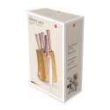 Zestaw 5 noży w bambusowym bloku Taupe BerlingerHaus BH-3126N
