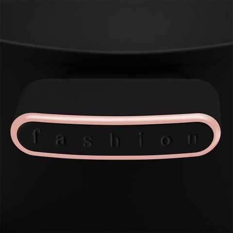 Zestaw Garnek z pokrywką i patelnia 24cm + podkładka Fashion TV FTV-0047 Matte Black- Rose Gold