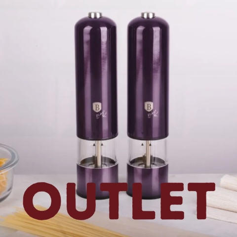 Zestaw elektrycznych młynków do przypraw BerlingerHaus Purple Eclipse BH-9289 | OUTLET