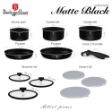 Zestaw garnków 12el. z odpinaną rączką BerlingerHaus Matte Black Collection BH-8248