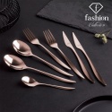Zestaw sztućców 24 szt. FashionTV FTV-0083 Mirror Rose Gold