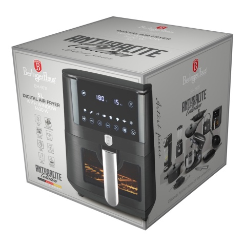 Air Fryer Frytkownica Beztłuszczowa 5L BerlingerHaus BH-9711 Antracit
