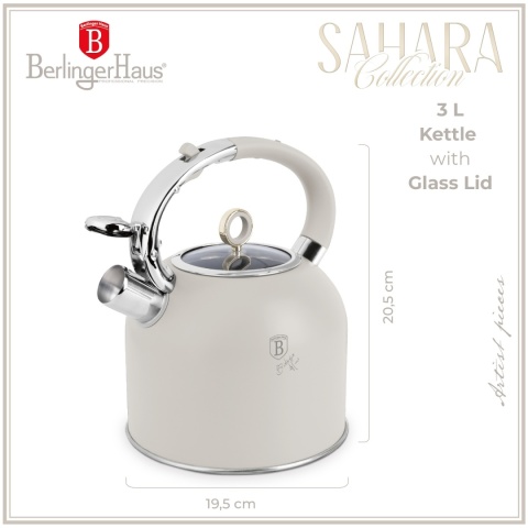 Czajnik tradycyjny 3L BerlingerHaus BH-8915 Sahara Collection | OUTLET