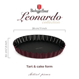 Forma do ciasta | tart 28cm BerlingerHaus BH-8630 Leonardo Collection