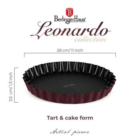 Forma do ciasta | tart 28cm BerlingerHaus BH-8630 Leonardo Collection