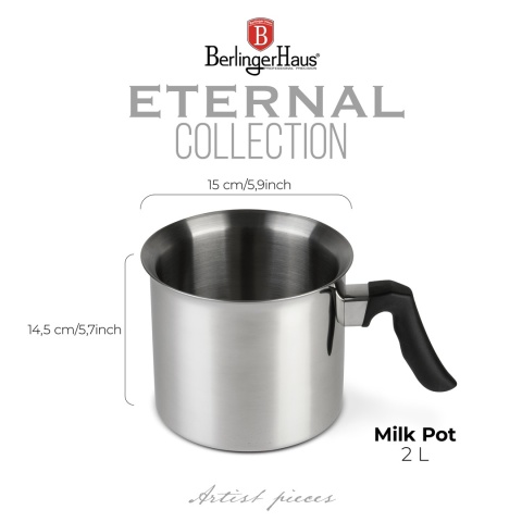 Garnek do mleka z gwizdkiem 2l Eternal BerlingerHaus BH-8882