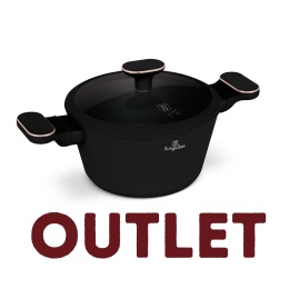 Garnek z pokrywką 20cm BerlingerHaus BH- 8357 | Black Rose Collection | OUTLET