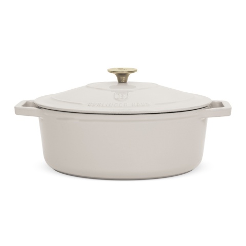 Garnek żeliwny owalny 5,56l z pokrywką 32cm Berlinger Haus Sahara BH-8967