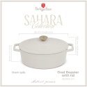 Garnek żeliwny owalny 5,56l z pokrywką 32cm Berlinger Haus Sahara BH-8967