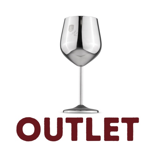 Metalowy kieliszek do wina – stal nierdzewna BerlingerHaus BH-8661|OUTLET