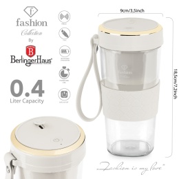 Mini blender USB FashionTv FTV-0177 Matte Cream Gold Collection