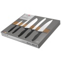Noże kuchenne | Komplet 6 noży z listwą magnetyczną BerlingerHaus Matte Black BH-2943