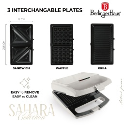 Opiekacz do kanapek 1000W 3w1 BerlingerHaus BH-9975 Sahara Collection