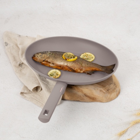 Patelnia do ryb 35cm BerlingerHaus BH-8104 Taupe Collection