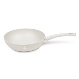 Patelnia wok 28cm Fashion TV FTV-0062 Matte Cream Gold Collection