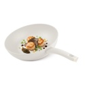 Patelnia wok 28cm Fashion TV FTV-0062 Matte Cream Gold Collection