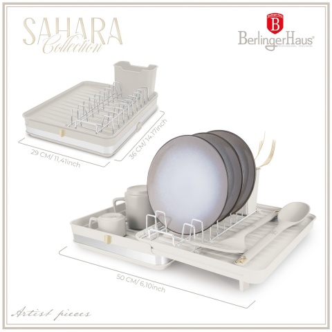 Regulowana suszarka do naczyń Sahara Collection BerlingerHaus BH-8895