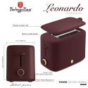 Toster z przykrywką 750W BerlingerHaus BH-9700 Leonardo Collection